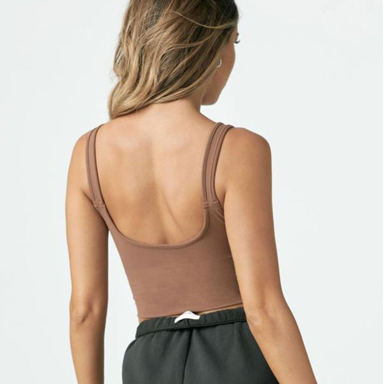 Yoga Vest Workout Top Women's Sports Base Sling - Image 3